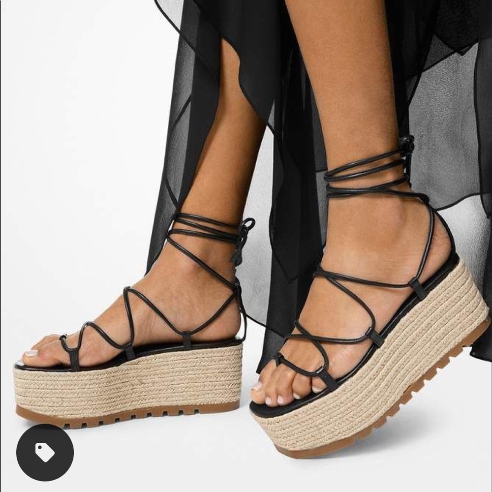 Leather Platform Sandal
